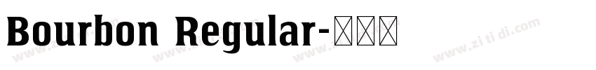 Bourbon Regular字体转换